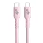 Cabo USB-C para USB-C 60W Gel 1m rosa