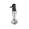 LAFE BlendMix BRK-003A conjunto de varinha mágica, 800 W, 2 velocidades, turbo, lâmina de aço inoxidável, copo de 0,6 l, preto/prateado