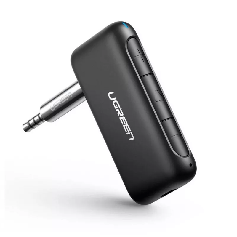Ugreen CM276 Recetor de áudio Bluetooth 5.0 Adaptador AUX jack Preto