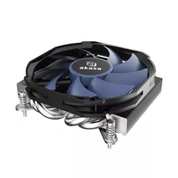Dissipador de ar Akasa ALUCIA H4i 9.2 cm preto 800-3600 rpm rolamento hidrodinâmico