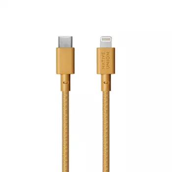 Cabo USB-A para Lightning Native Union Night cabo — 3 m, amarelo