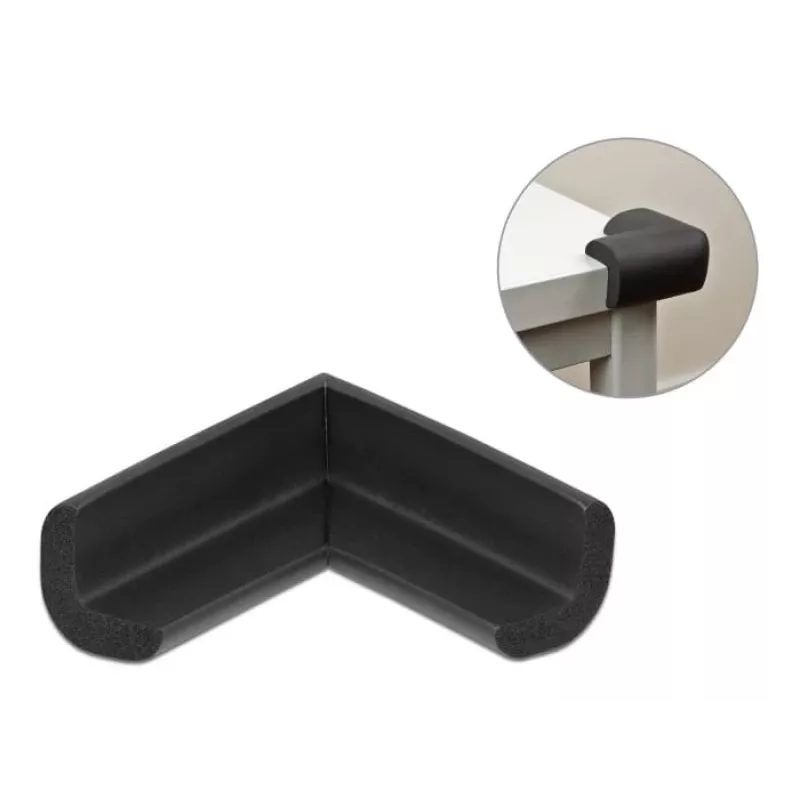 Proteção de cantos em espuma DeLOCK 18397 56 x 56 x 22 mm preto