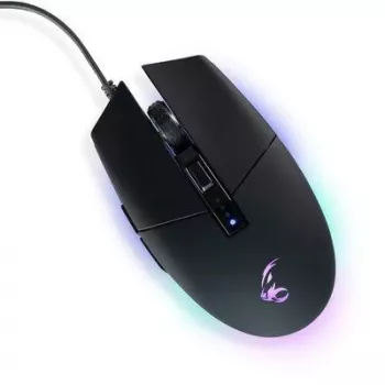 Rato gaming MediaRange MRGS202 – para destro, ótico, 4000 DPI, 6 botões, USB Type-A, preto