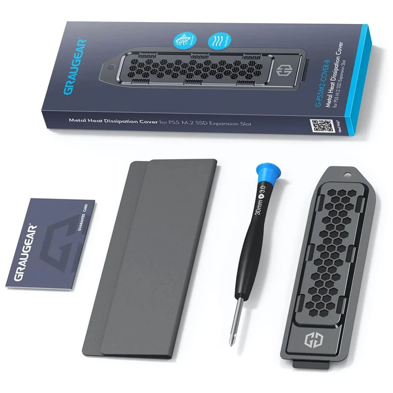 Unidade de estado sólido Graugear G-PS5M2-COVER-B preta