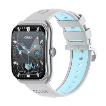 Smartwatch Colmi P86 Silver Bluetooth medidor de frequência cardíaca, caixa prateada