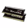 SO-DIMM 64 GB DDR5-5600 (2x 32 GB) kit duplo, memória RAM preta, F5-5600S4645A32GX2-RS, Ripjaws, INTEL XMP