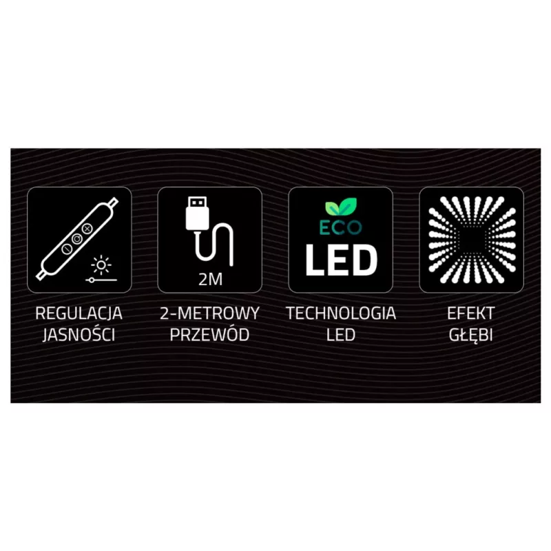 Luzes neon MANTA Style UNICORN MASNL134MT com efeito túnel – painel LED decorativo para iluminação ambiente