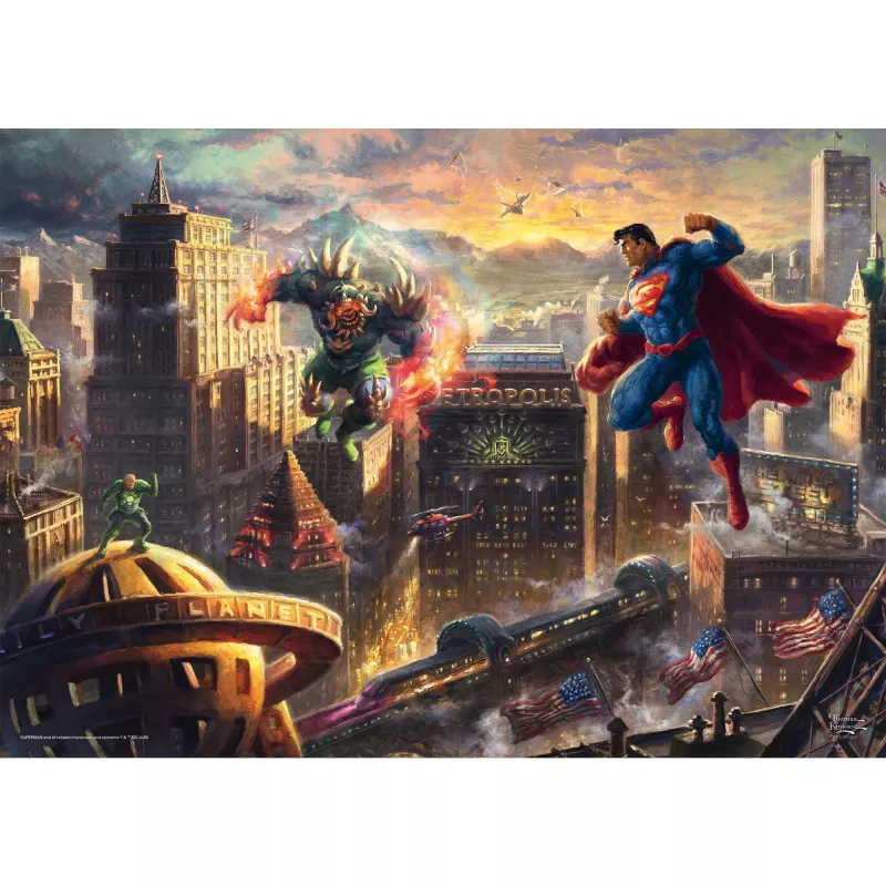 Thomas Kinkade Studios: DC Superman - Man of Steel, puzzle 1000 peças