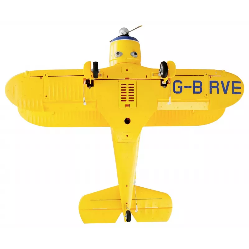 Avião RC Amewi AMXFlight Beech D17s 3D/6G RTF — amarelo, modelo pronto a voar