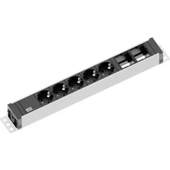 Extensão de energia Bachmann 922.0181 3 m 5 tomadas AC interior preto prateado