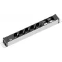 Extensão de energia Bachmann 922.0181 3 m 5 tomadas AC interior preto prateado
