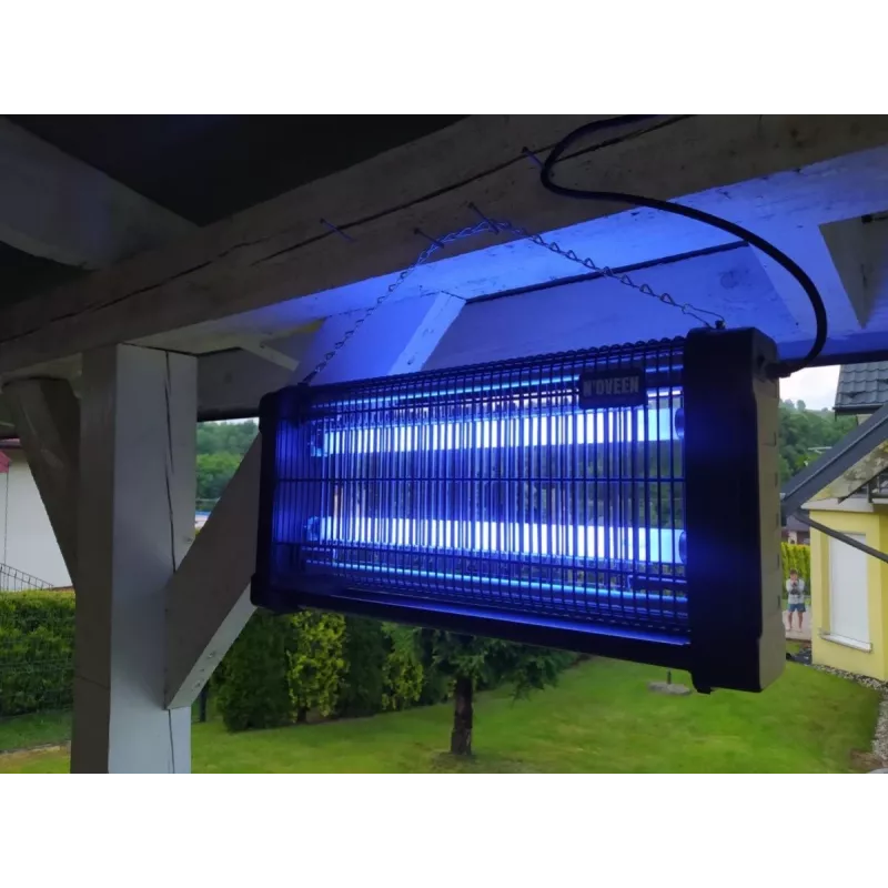 Lâmpada inseticida NOVEEN IKN30 preta – luz UV, energeticamente eficiente, controlo de pragas no interior
