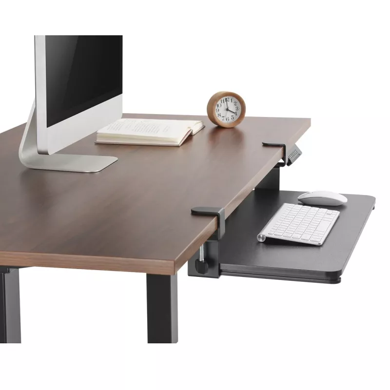 Gaveta para teclado Maclean MC-839 | Gaveta sob a secretária para teclado e rato | Prateleira para teclado com fixação | Solução ergonómica para o posto de trabalho