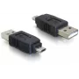 Adaptador conector macho USB Micro-B para conector macho USB 2.0 A DeLOCK 65036 preto