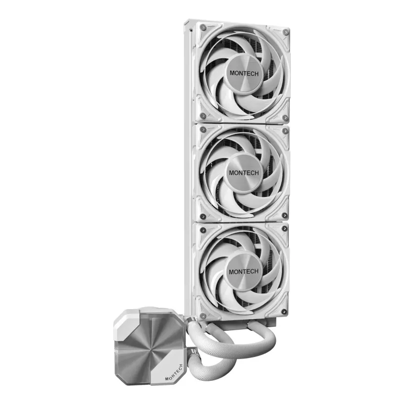 Refrigeração líquida Montech HyperFlow Silent AiO - 360 mm, branca
