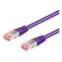 Cabo de rede Goobay CAT 6, S/FTP (PiMF), violeta, 7,5 m - LSZH sem halogéneos, cobre (93545)