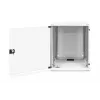 DIGITUS Compact Series DN-19 12-U-S-1 - Armário de parede - cinzento-claro, RAL 7035 - 12U - 48,3 cm (19