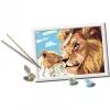 CreArt - Leão com bebé, pintura
