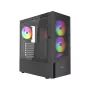 Gembird Fornax 4300 CCC-FC-4300 caixa gaming ATX Midi Tower, vidro temperado, ventoinhas ARGB, 2x USB 3.1, 1x USB 2.0, preta