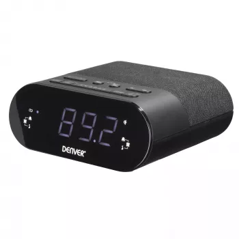 Rádio-despertador digital Denver CRQ-107 preto