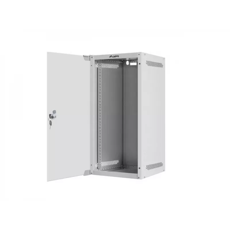 Armário rack Lanberg WF10-2312-10S 12U montagem na parede cinzento