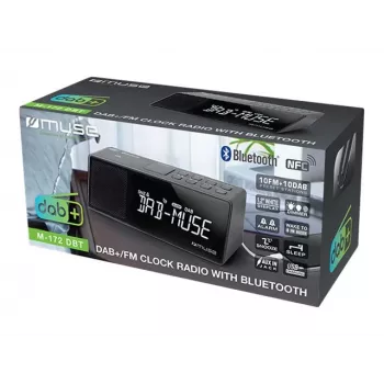 Rádio portátil DAB+/FM RDS Muse M-172 DBT, preto