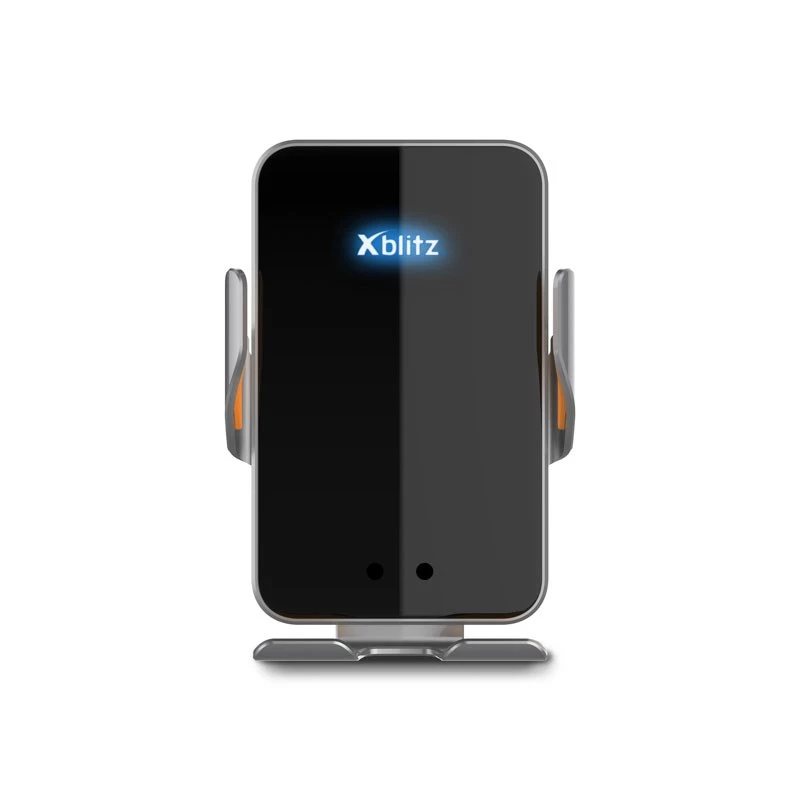 Xblitz FX4 Elegance Suporte automático de telemóvel para automóvel com carregamento sem fios, montagem na grelha de ventilação