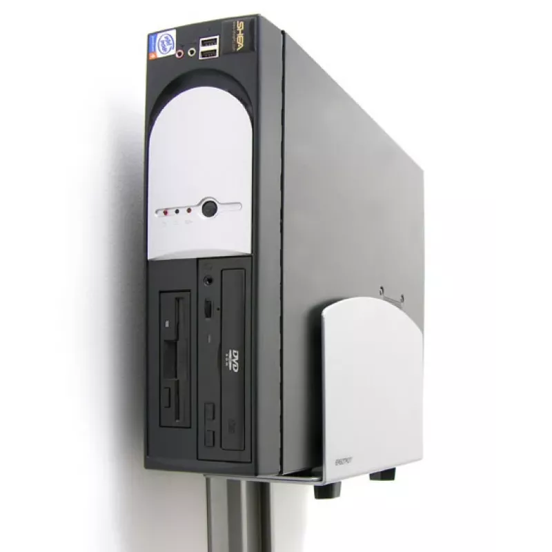 Suporte vertical universal para CPU Ergotron - suporte para unidade de sistema - prateado (97-468-202)