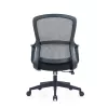 Cadeira de escritório ergonómica Up Up Darwin preto, tecido preto + rede cinzenta