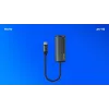 Adaptador SAVIO USB-C 3.1 Gen.1 (M) para RJ-45 Gigabit Ethernet (F), 1000 Mbps, AK-56, cinzento