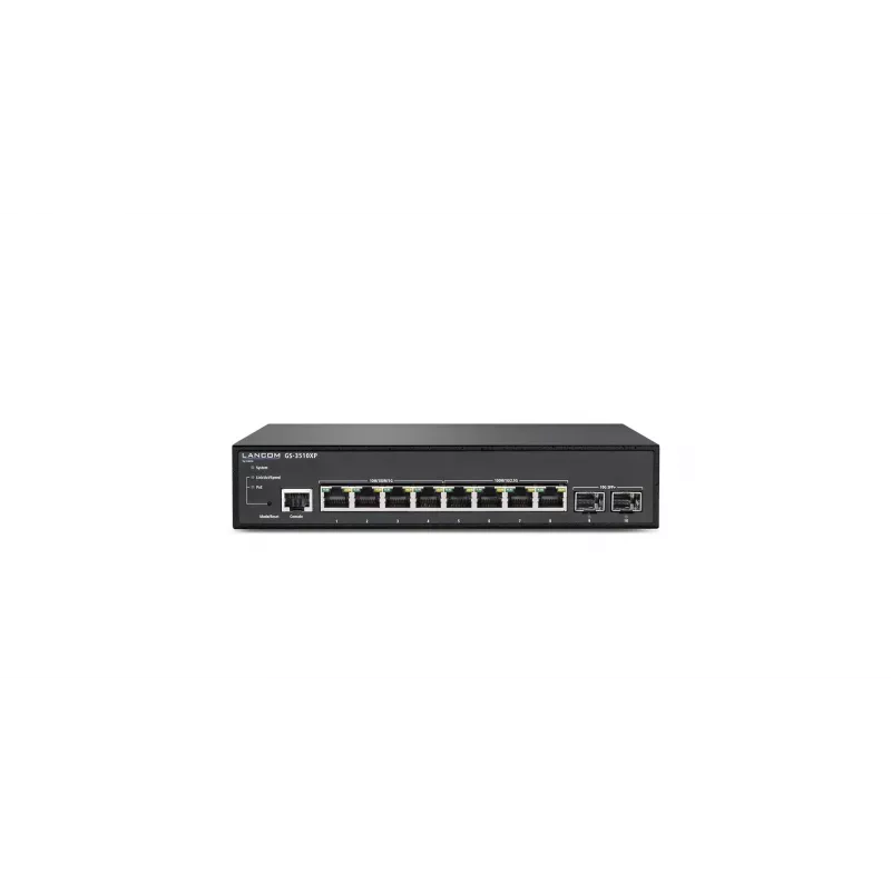 LANCOM GS-3510XP Gerido L2 2.5G Ethernet (100/1000/2500) Power over Ethernet (PoE) 1U preto