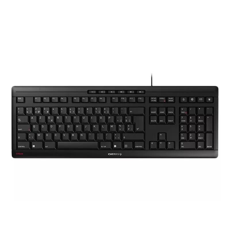 CHERRY STREAM JK-8500BE-2 Office USB AZERTY belga preto teclado
