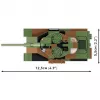 Conjunto de construção Cobi modelo de tanque Leopard I — 147 peças, a partir de 6 anos, castanho/verde