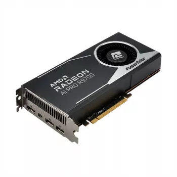 Placa gráfica power color Radeon AI PRO R9700 32GB – GPU profissional com 32 GB de memória