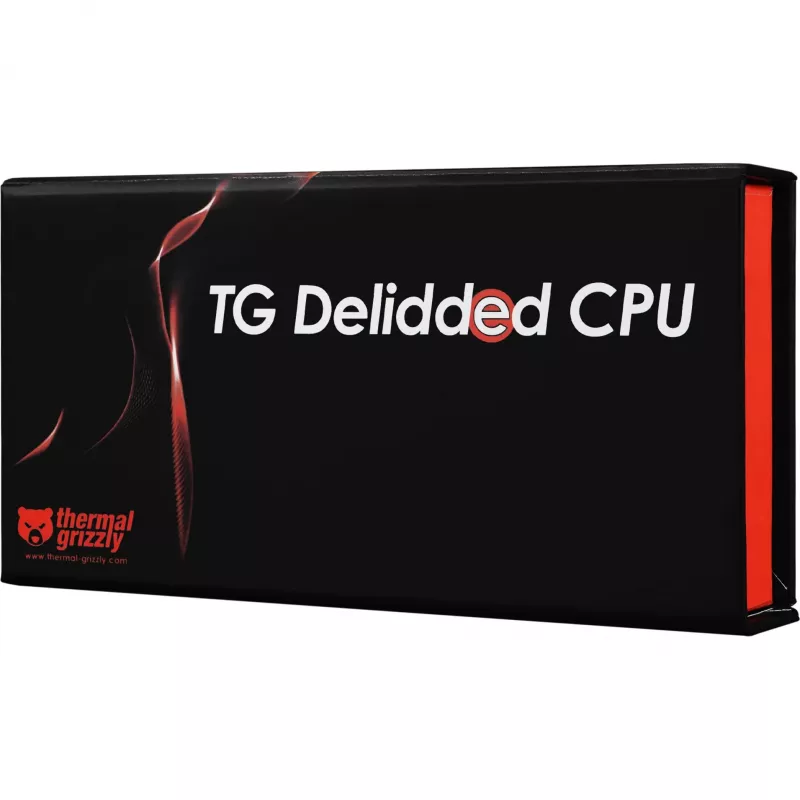 CPU AMD Ryzen 7 9800X3D Boxed com tampa removida Thermal Grizzly, preparada para dissipador Direct-Die