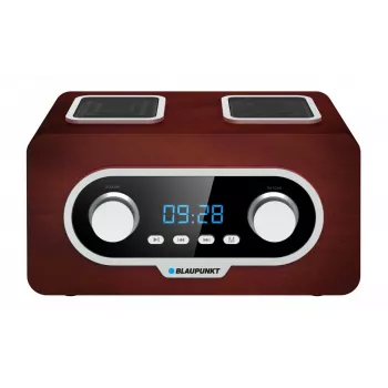 Rádio portátil BLAUPUNKT PP5.2BR — rádio FM de bolso, 60 estações memorizadas, USB/MP3, AUX, bateria recarregável 1000 mAh, 3 W RMS, bronze