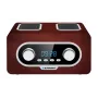 Rádio portátil BLAUPUNKT PP5.2BR — rádio FM de bolso, 60 estações memorizadas, USB/MP3, AUX, bateria recarregável 1000 mAh, 3 W RMS, bronze