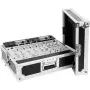 Mala para mixer Omnitronic MCV-19 8HE Variable — flightcase para equipamento de rack de 19 polegadas, 8 HE de altura, divisão interior ajustável