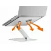 Suporte passivo Durable 505023 para portátil prateado interior