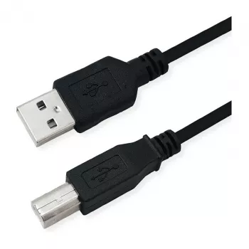 Cabo ROLINE RM USB 2.0, Type-A-B, preto, 1,8 m