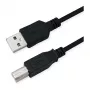 Cabo ROLINE RM USB 2.0, Type-A-B, preto, 1,8 m