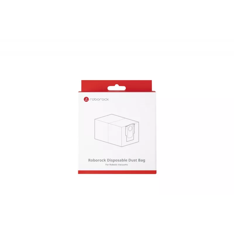 Acessório para aspirador | ROBOROCK | Saco de pó descartável | Para Qrevo/Qrevo MaxV/S8 MaxV Ultra/Qrevo S/Qrevo Pro/Qrevo Plus/Qrevo Curv/Qrevo Edge/Saros 10R/Saros Z70/Saros 10/Vivia