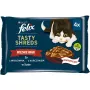 FELIX Tasty Shreds com vaca e frango - 4x 80g