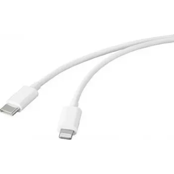Basetech Cabo USB USB 2.0 ficha USB-C®, ficha Apple Lightning 2,00 m branco BT-2347612