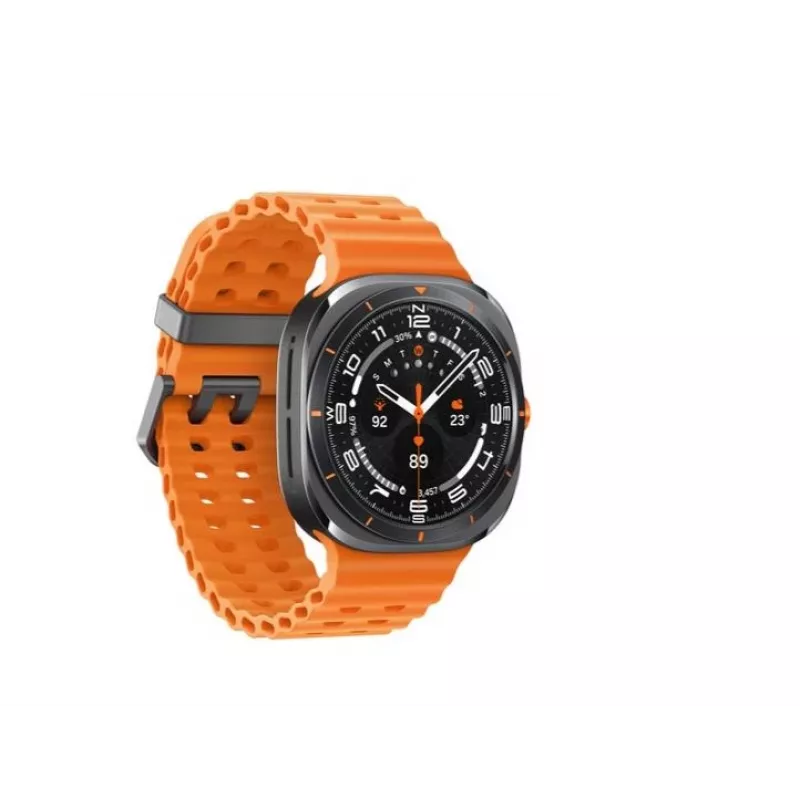 Samsung Galaxy Watch Ultra 3,81 cm (1,5 polegadas) AMOLED 47 mm Digital 480 x 480 píxeis Ecrã tátil 4G Cinzento, Titânio Wi-Fi GPS (satélite)