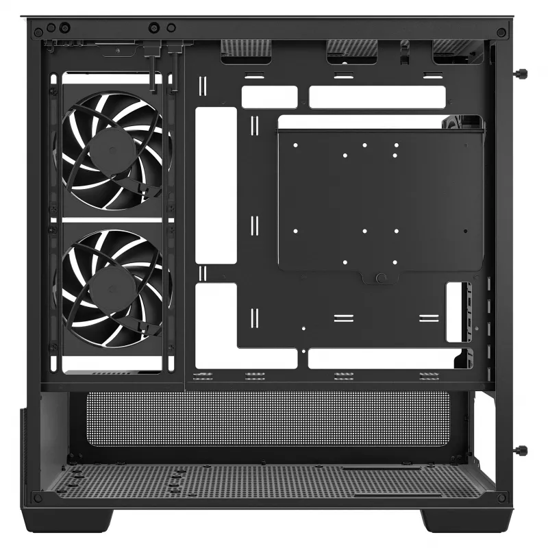Caixa PC Midi Tower DeepCool CG380 3F – preto, 235×437×451 mm, suporta 2x120 mm ventoinhas laterais + 1x120 mm traseira, fonte de alimentação em baixo, HDD 2,5 polegadas/3,5 polegadas