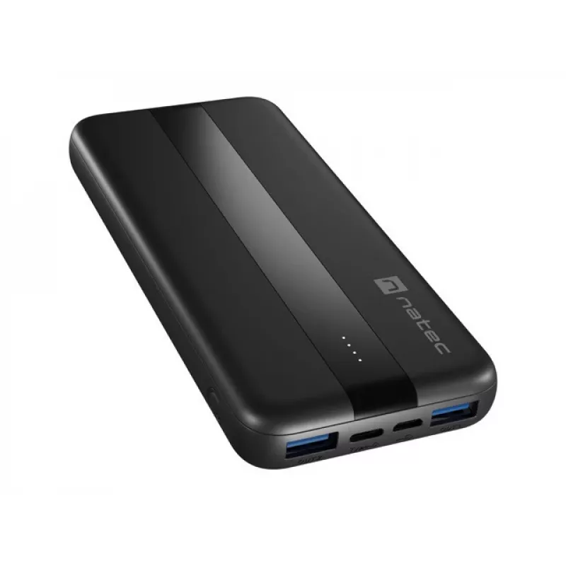 NATEC TREVI SLIM Q V2 Polímero de lítio (LiPo) 10000 mAh preto