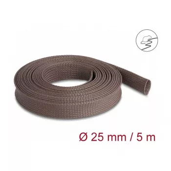 Revestimento de cabo DeLOCK 20906 castanho poliéster 2,5 cm