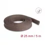 Revestimento de cabo DeLOCK 20906 castanho poliéster 2,5 cm