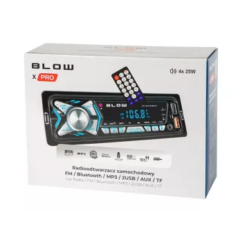 Rádio auto BLOW X-PRO MP3/USB/micro USB/BLUETOOTH preto